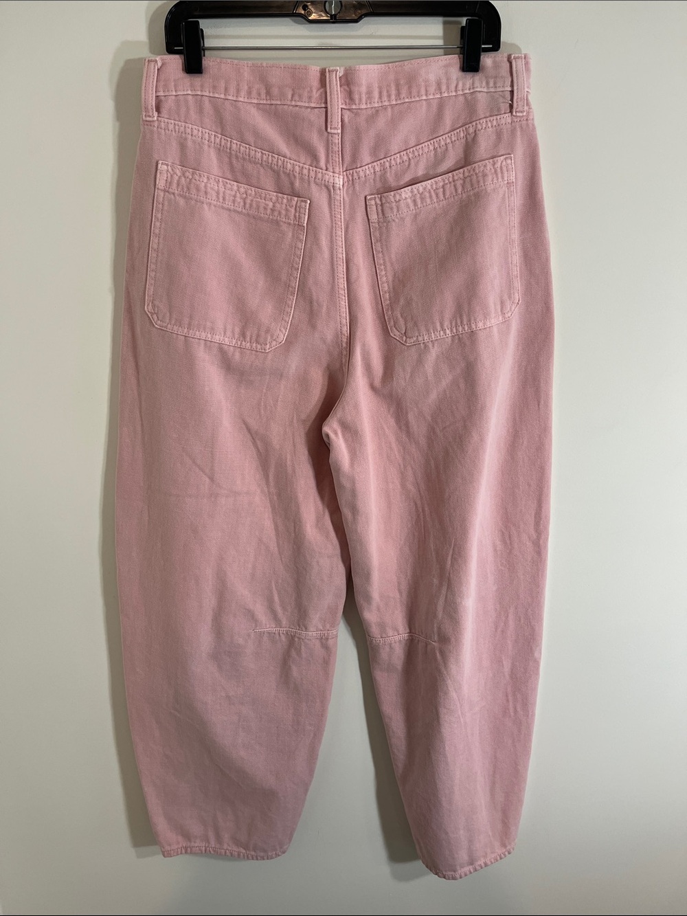 Universal Thread High-Rise Utility Barrel Jean pink see white spots/blotches 10 - Picture 4 of 7